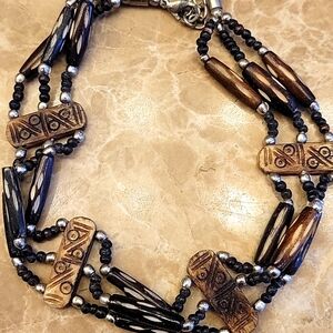 Hand Beaded Choker Necklace